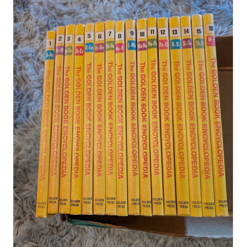 The Golden Book Encyclopedia 16 Volume Set Bertha Morris Parker Vintage 1960s